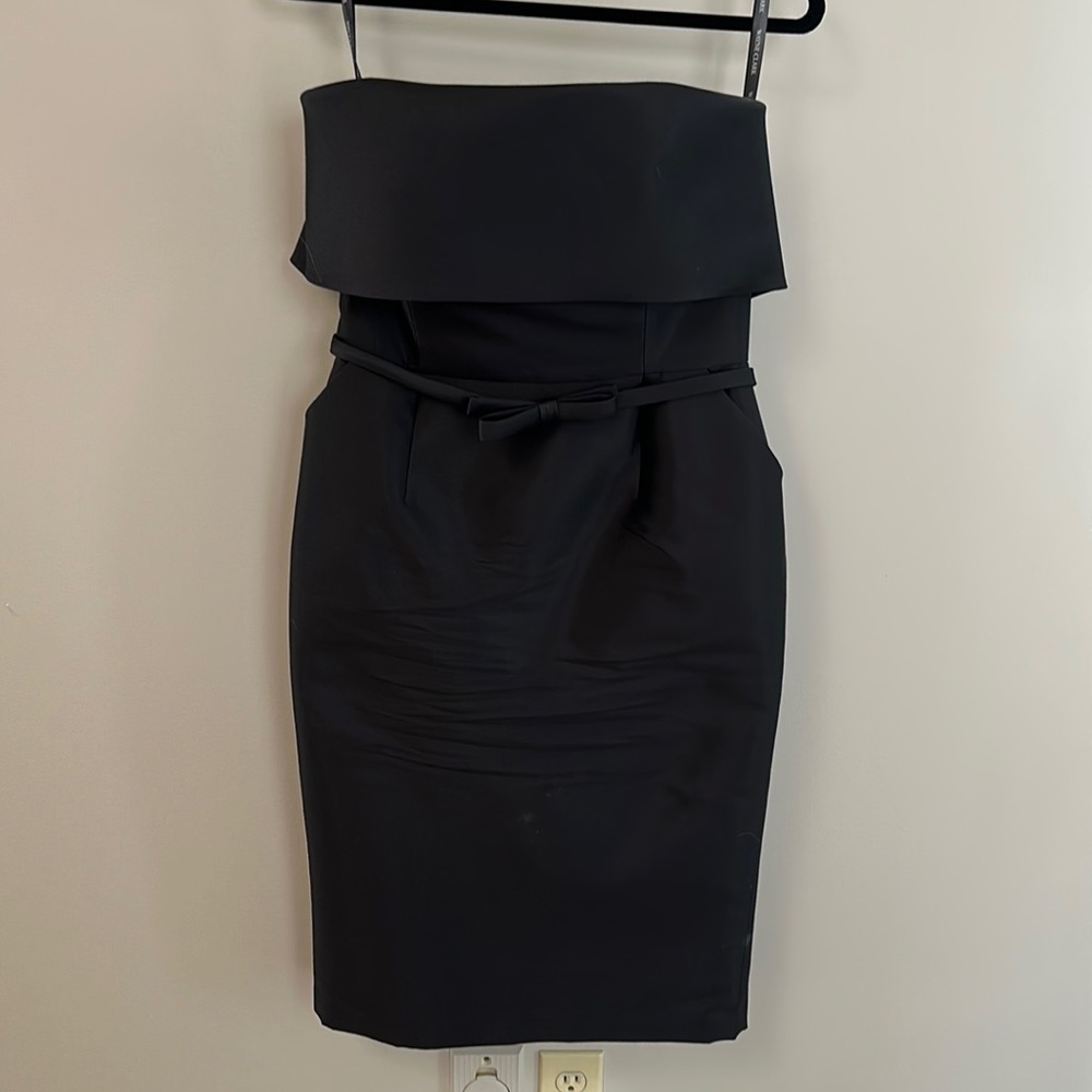 Wayne Clark strapless fancy cocktail dress